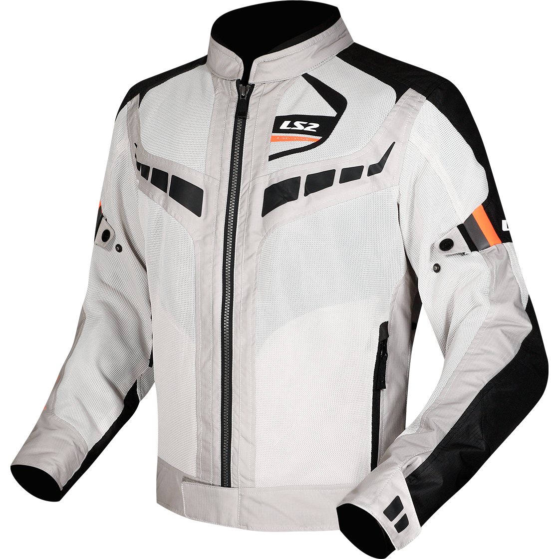 KURTKA LS2 GARDA AIR MAN BLACK GREY H-V ORANGE
