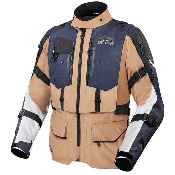 KURTKA LS2 BREAKOUT MAN SAND BLUE GREY