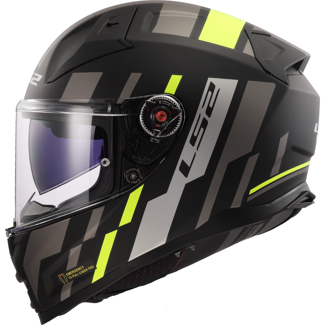 KASK LS2 FF811 VECTOR II TRON M.BL. H-V YEL.-06