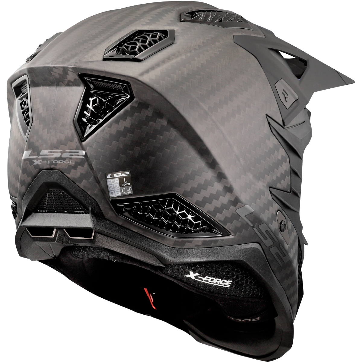 KASK LS2 MX703 C X-FORCE FIM MATT CARBON-06