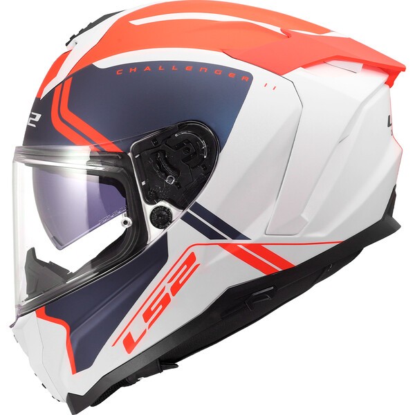 KASK LS2 FF817 CHALLENGER II TITAN WH. BL. RED XXL