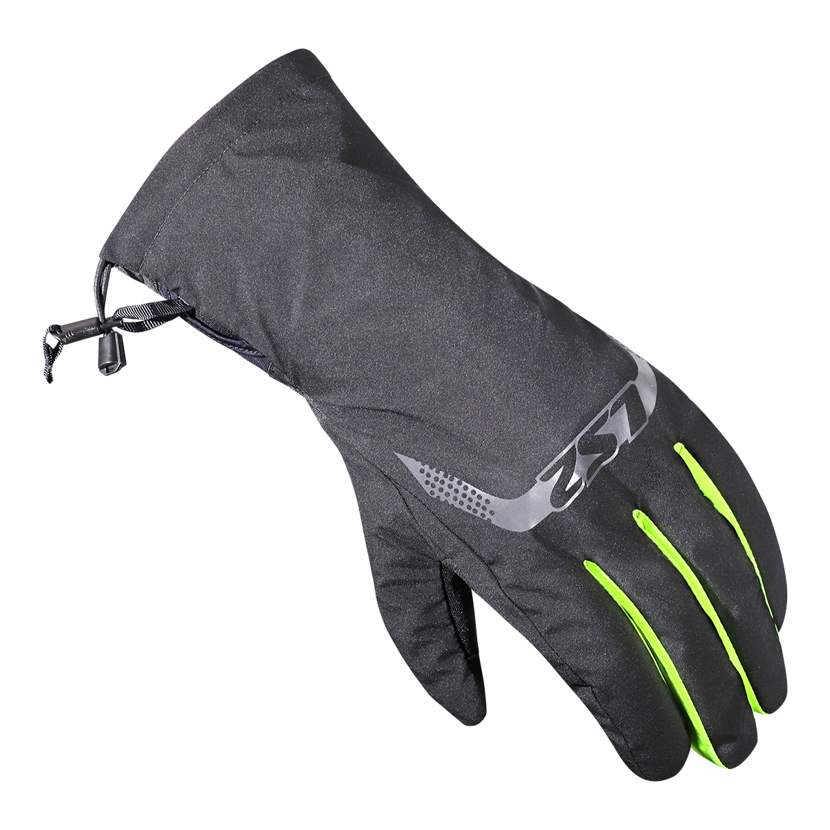 RĘKAWICE LS2 THERMORAIN BLACK H-V YELLOW XS-S