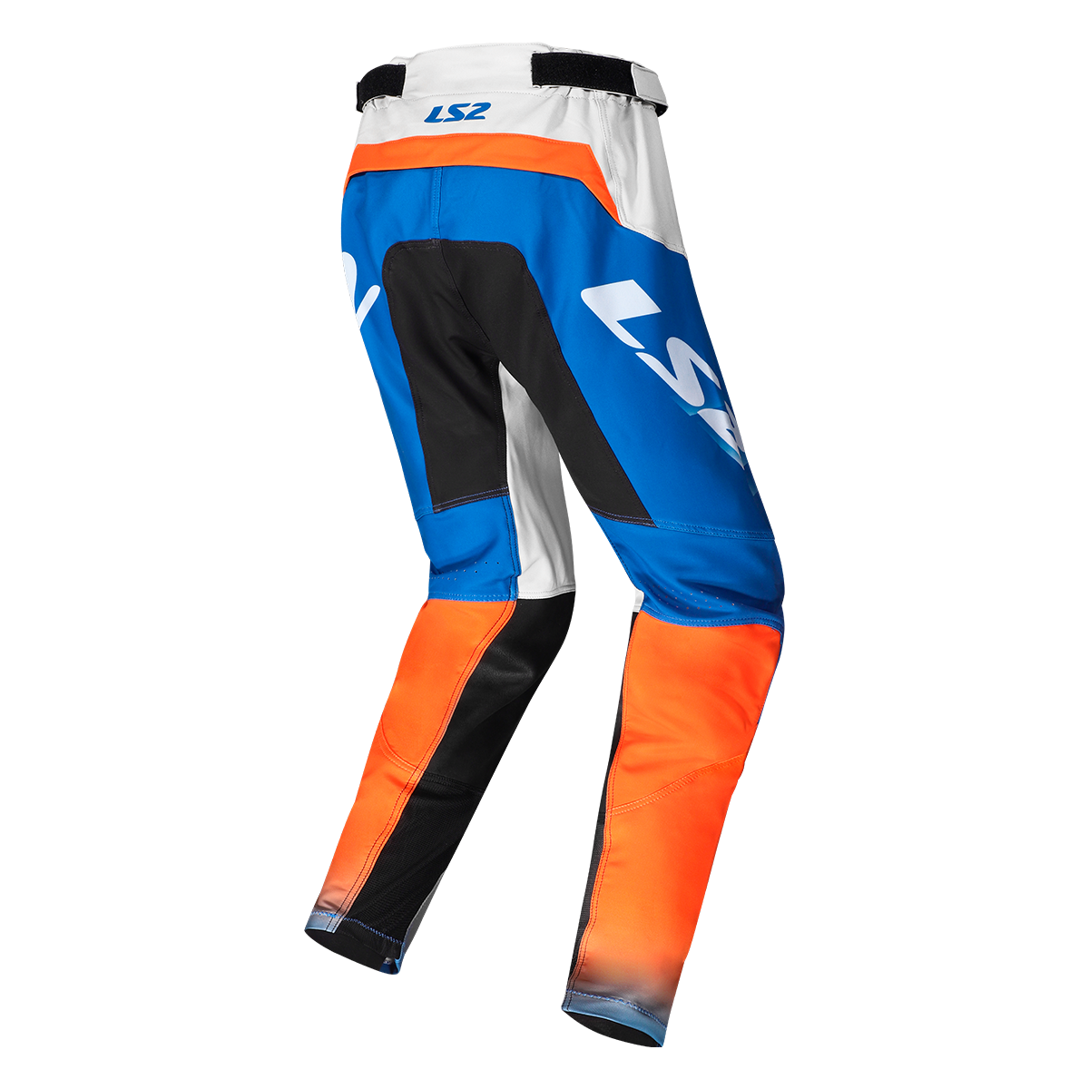 SPODNIE LS2 GRAVEL ORANGE BLUE GREY