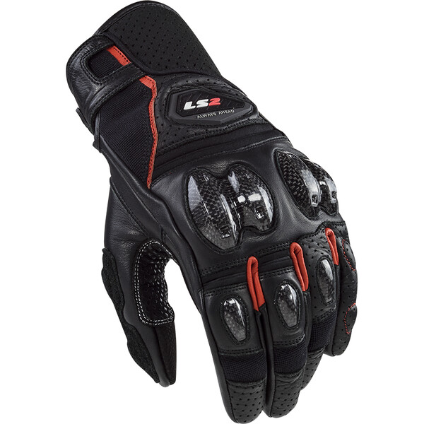 RĘKAWICE LS2 SPARK 2 MAN BLACK RED M