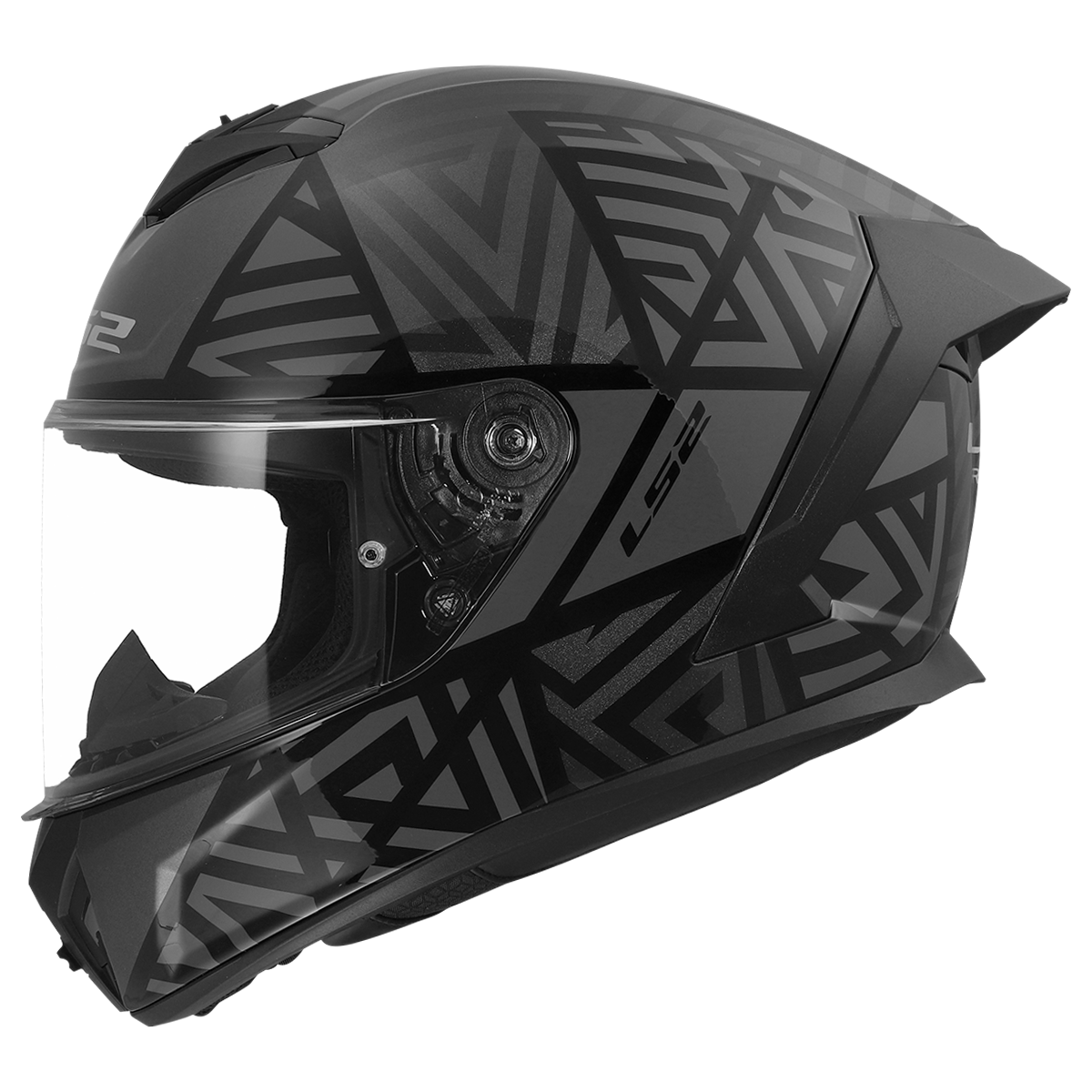 KASK LS2 FF820 RAPID III LABYRINTH BLACK GREY L
