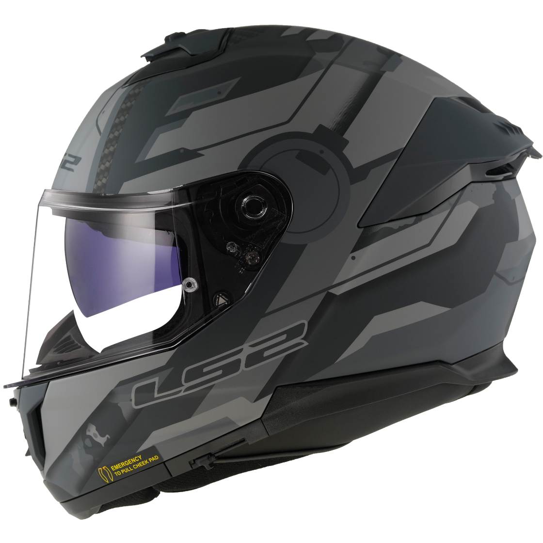 KASK LS2 FF808 STREAM II SHADOW M.TIT. GREY-06