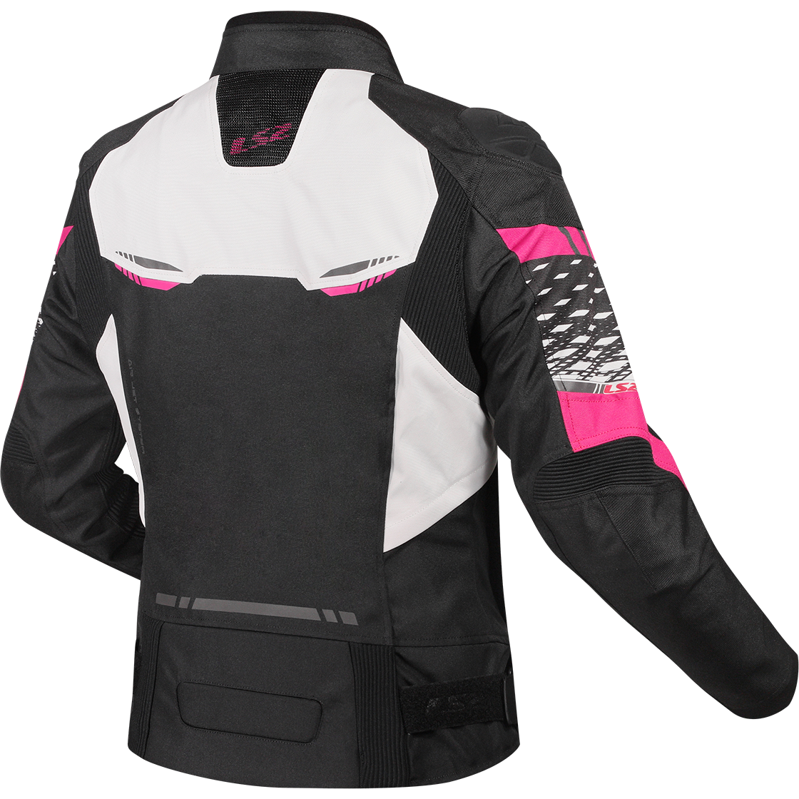KURTKA LS2 APEX LADY BLACK WHITE PINK M