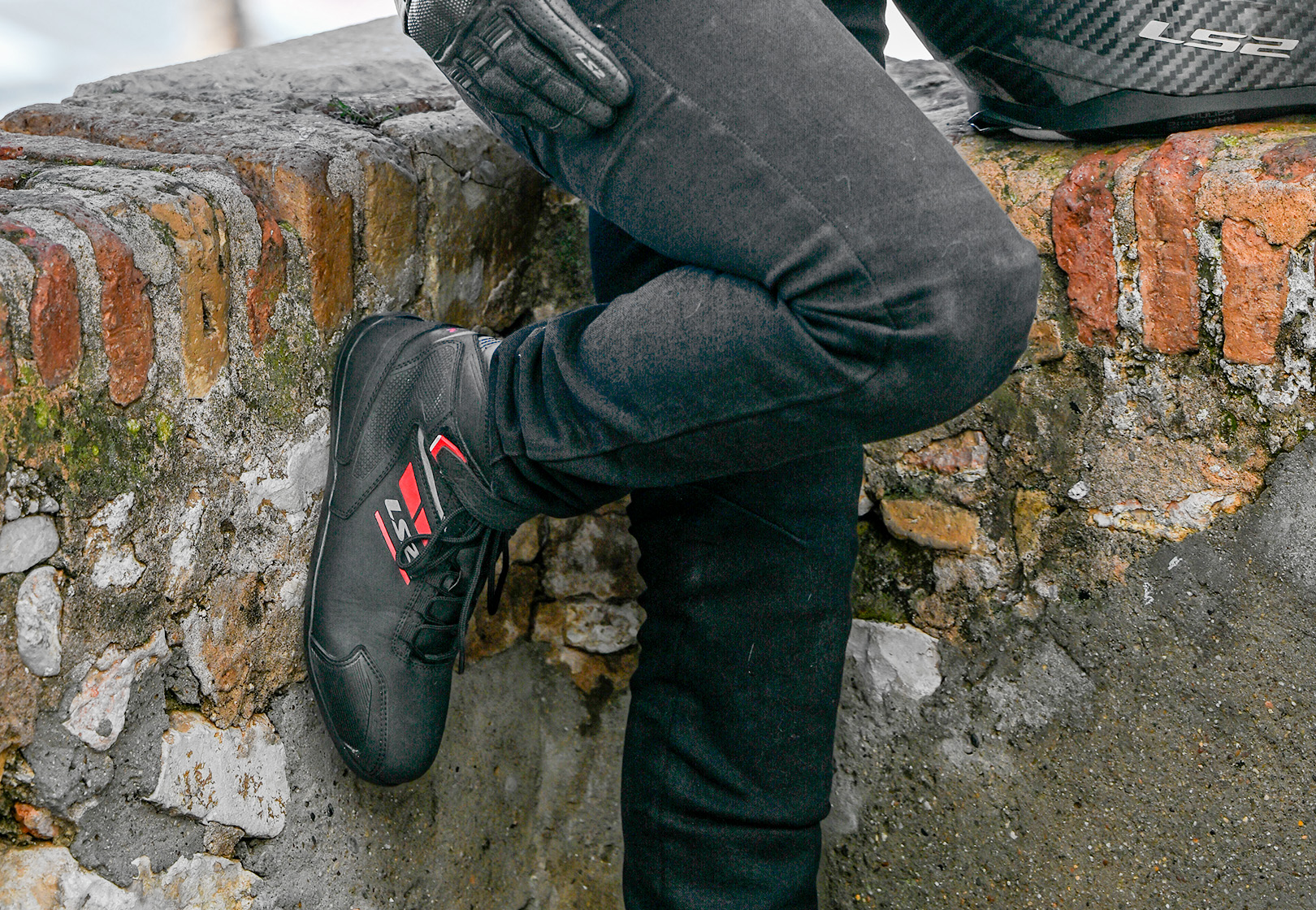 BUTY LS2 GARRA MAN BLACK H-V YELLOW