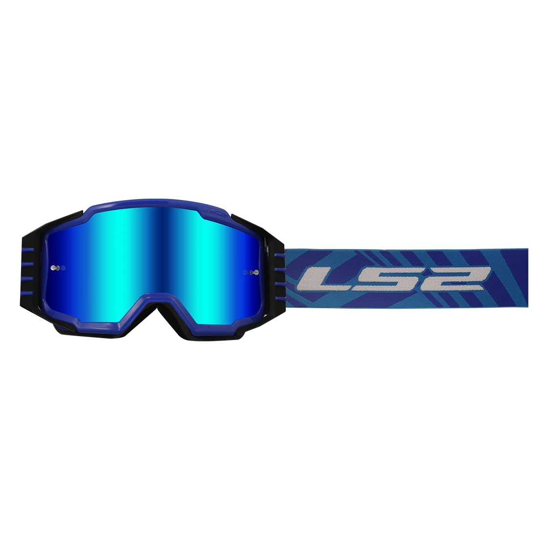 GOGLE LS2 CHARGER PRO KID BLUE IRIDIUM VISOR