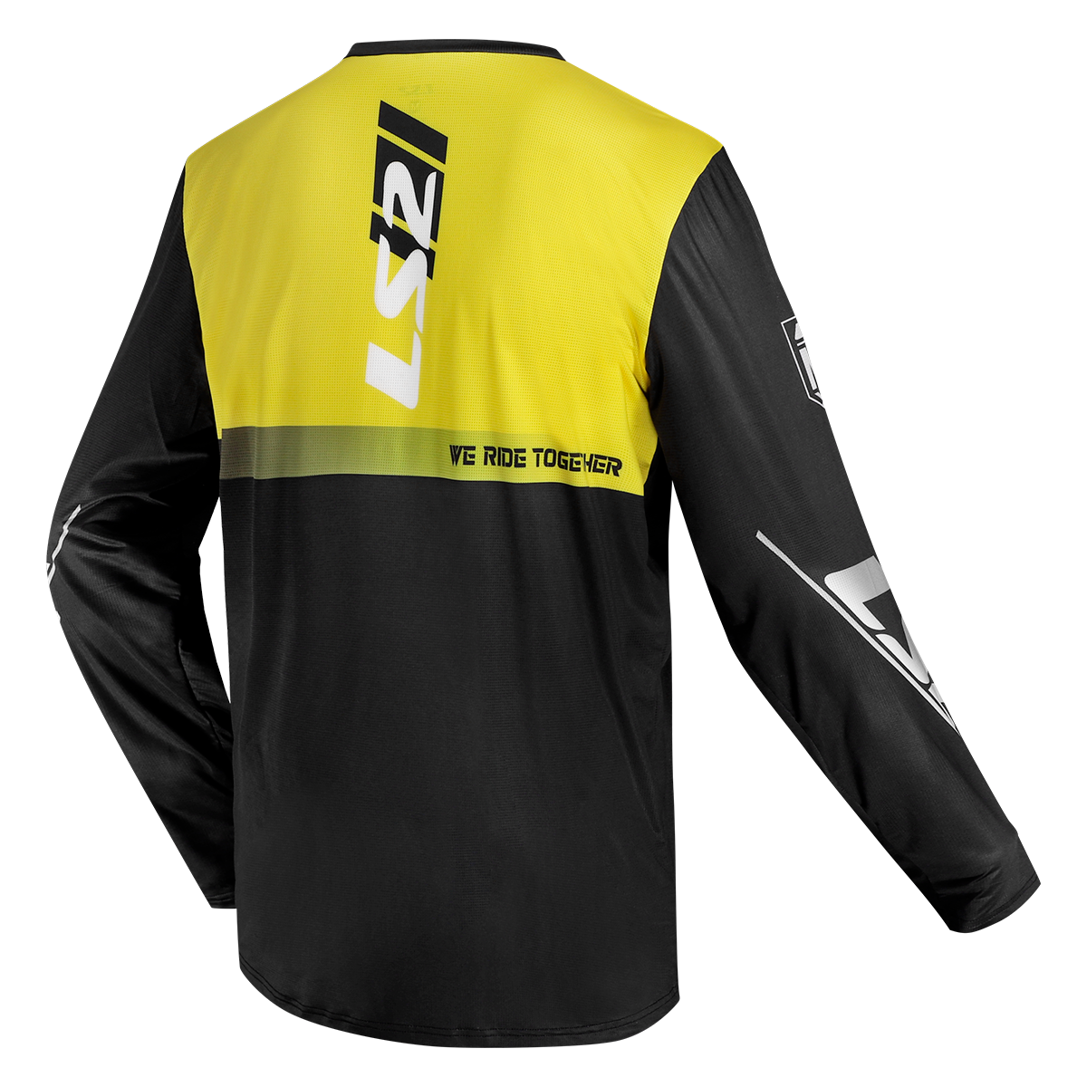 BLUZA LS2 GRAVEL BLACK H-V YELLOW