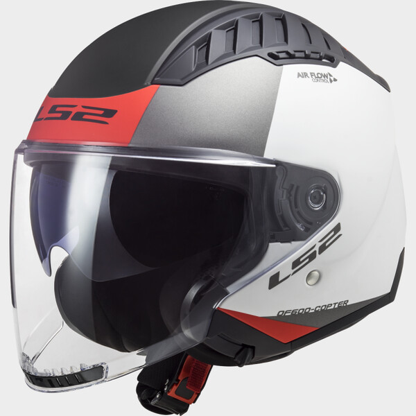 KASK LS2 OF600 COPTER II URBANE M.WHITE RED-06 XXL
