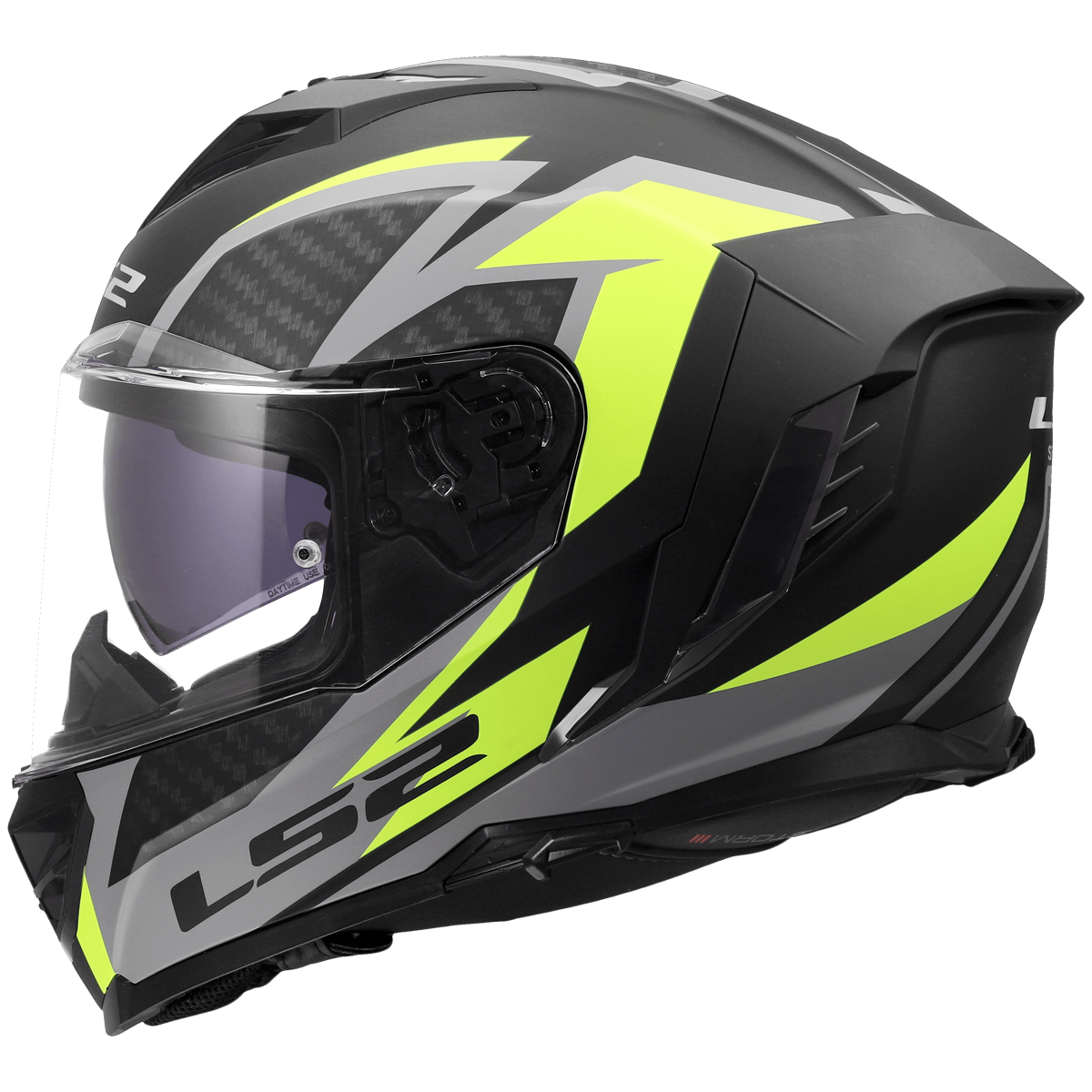 KASK LS2 FF818 STORM III DYNAMO BL.H-V YELLOW S