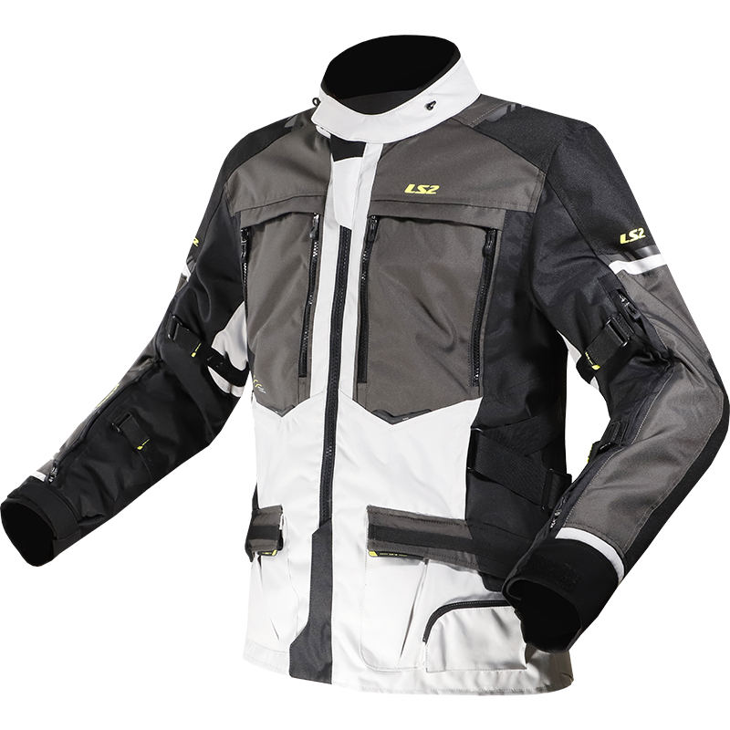 KURTKA LS2 NORWAY MAN BLACK GREY YELL.