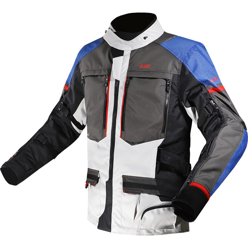 KURTKA LS2 NORWAY MAN BLUE BLACK GREY RED