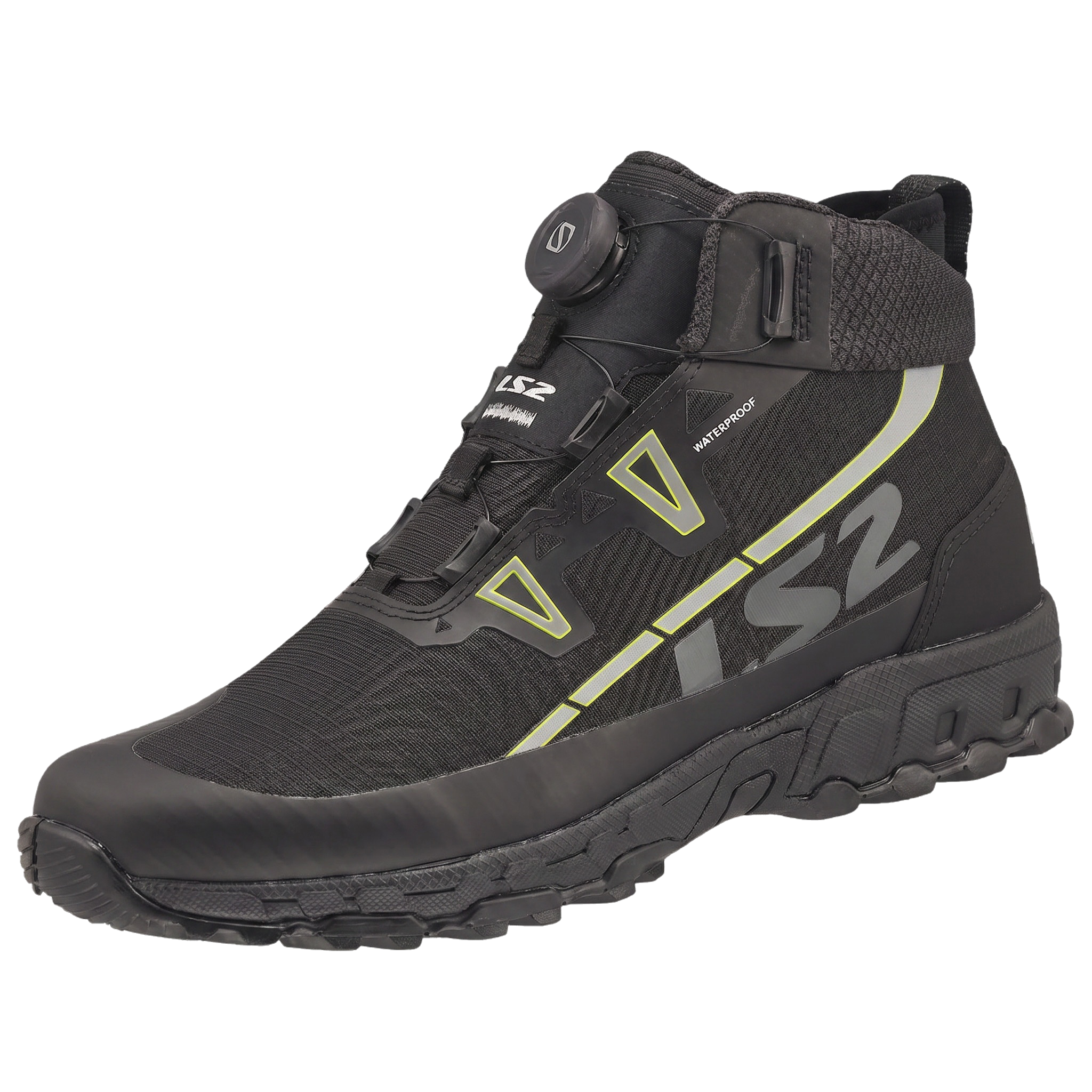 BUTY LS2 TREKKER  MAN WP BLACK H-V YELLOW 42