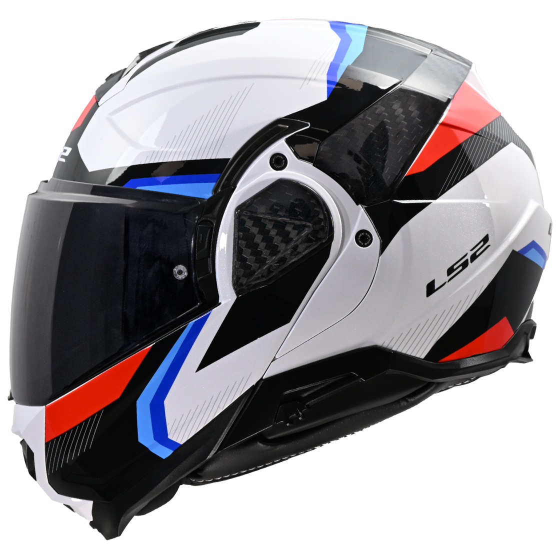 KASK LS2 FF910 ADVANT II TRIPLE WHITE BLUE RED
