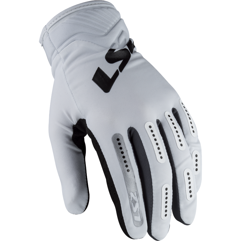 RĘKAWICE LS2 BEND MAN WHITE GREY