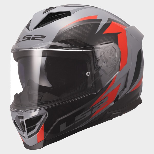 KASK LS2 FF818 STORM III DYNAMO GREY RED XS