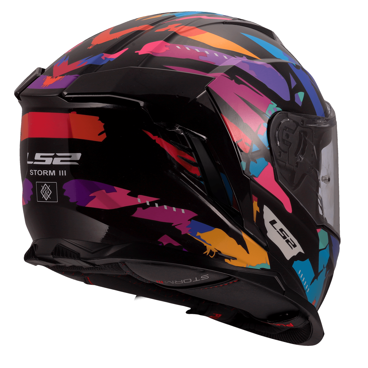 KASK LS2 FF818 STORM III KAOS BLACK PUR. BLUE