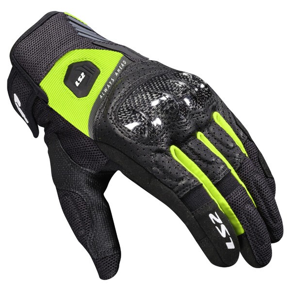 RĘKAWICE LS2 ATOM MAN BLACK H-V YELLOW L