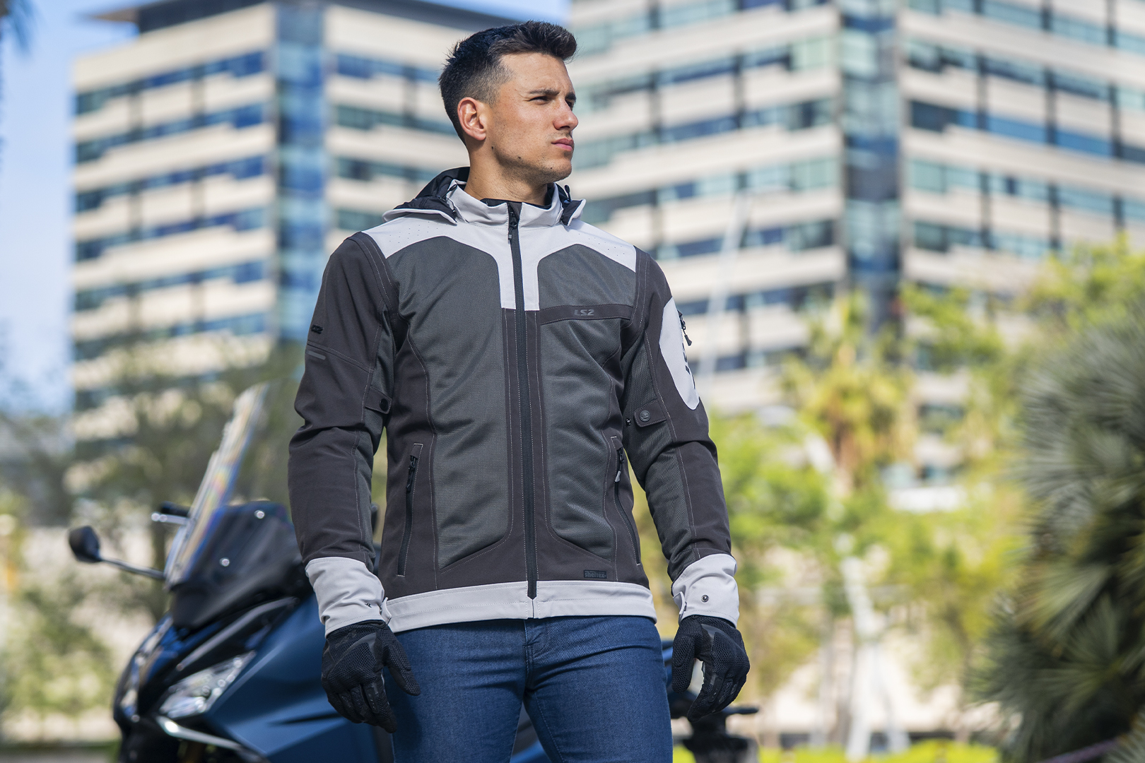 KURTKA LS2 BOLTON AIR MAN DARK BLUE