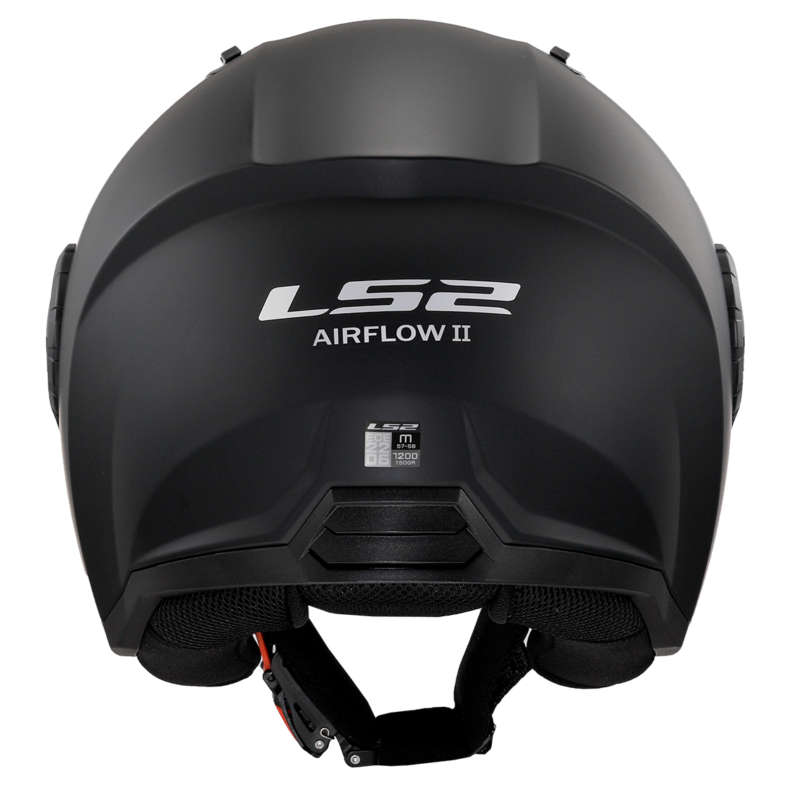 KASK LS2 OF616 AIRFLOW II SOLID MATT BLACK-06