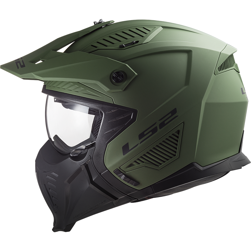 KASK LS2 OF606 DRIFTER SOLID MATT MILI GREEN-06