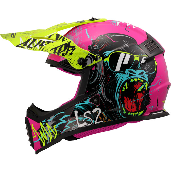 KASK LS2 MX437 FAST II MINI GORILLA PURPLE-06