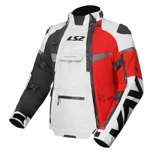 KURTKA LS2 X-MASTER MAN BLACK GREY RED