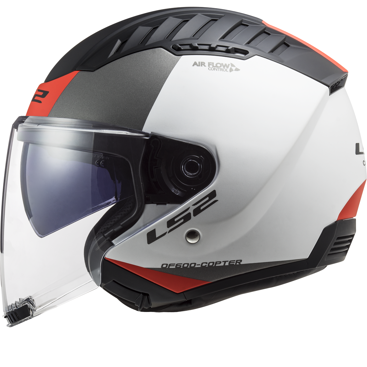 KASK LS2 OF600 COPTER II URBANE M.WHITE RED-06 XXL