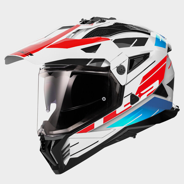 KASK LS2 MX702 PIONEER II NAMIB WHITE BLUE RED