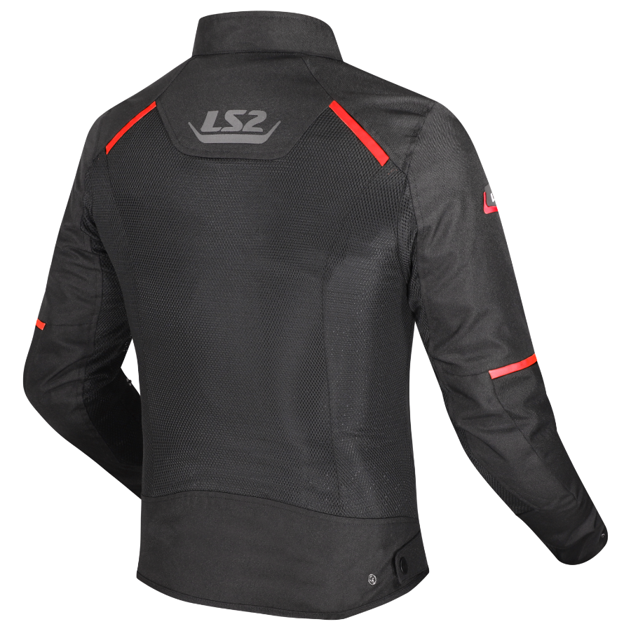 KURTKA LS2 BREEZE MAN BLACK RED