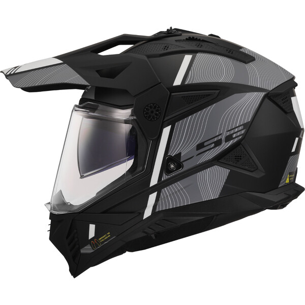 KASK LS2 MX702 PIONEER II HILL MATT BL. WHITE