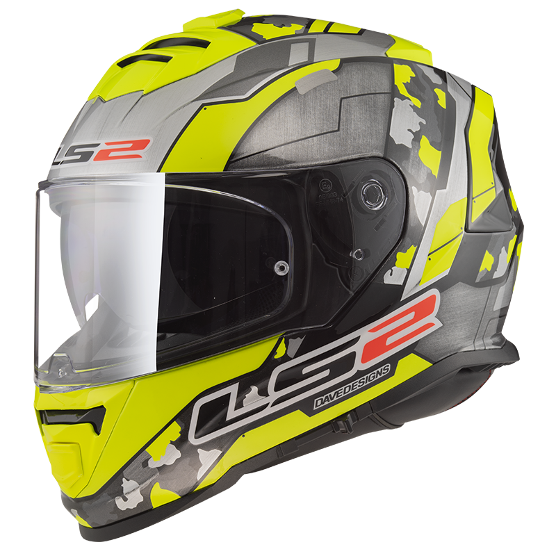 KASK LS2 FF800 STORM II CYBORG H-V YEL GREY-06