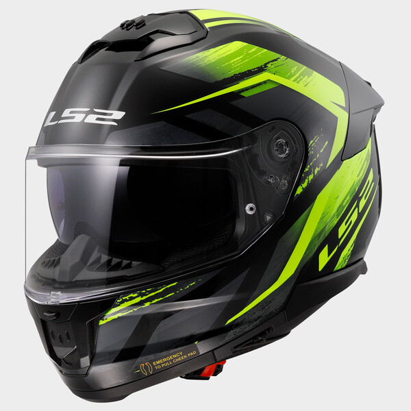KASK LS2 FF808 STREAM II FURY BLACK H-V YEL-06