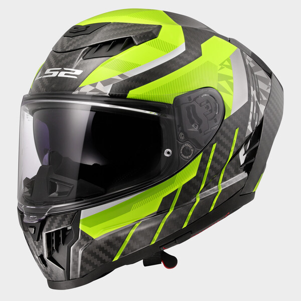 KASK LS2 FF807 DRAGON TRAX H-VIS YELLOW