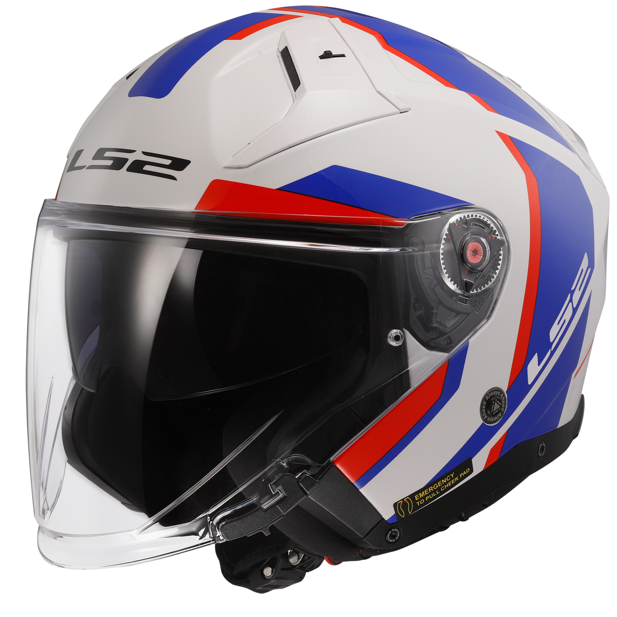 KASK LS2 OF603 INFINITY II FOCUS WH.BL RED-06