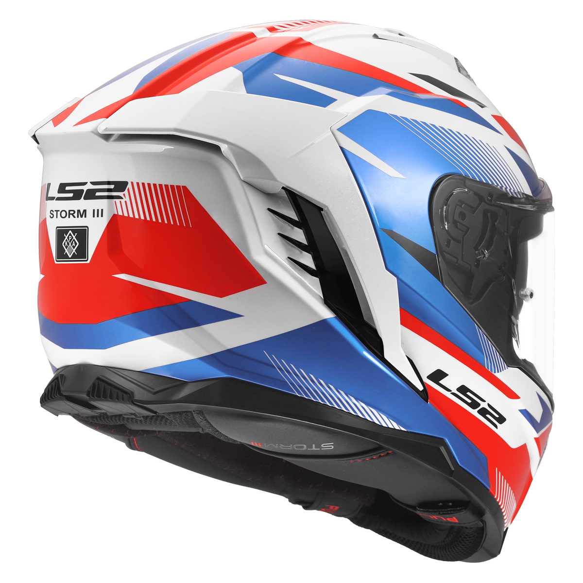 KASK LS2 FF818 STORM III KOMAI WHITE BLUE RED