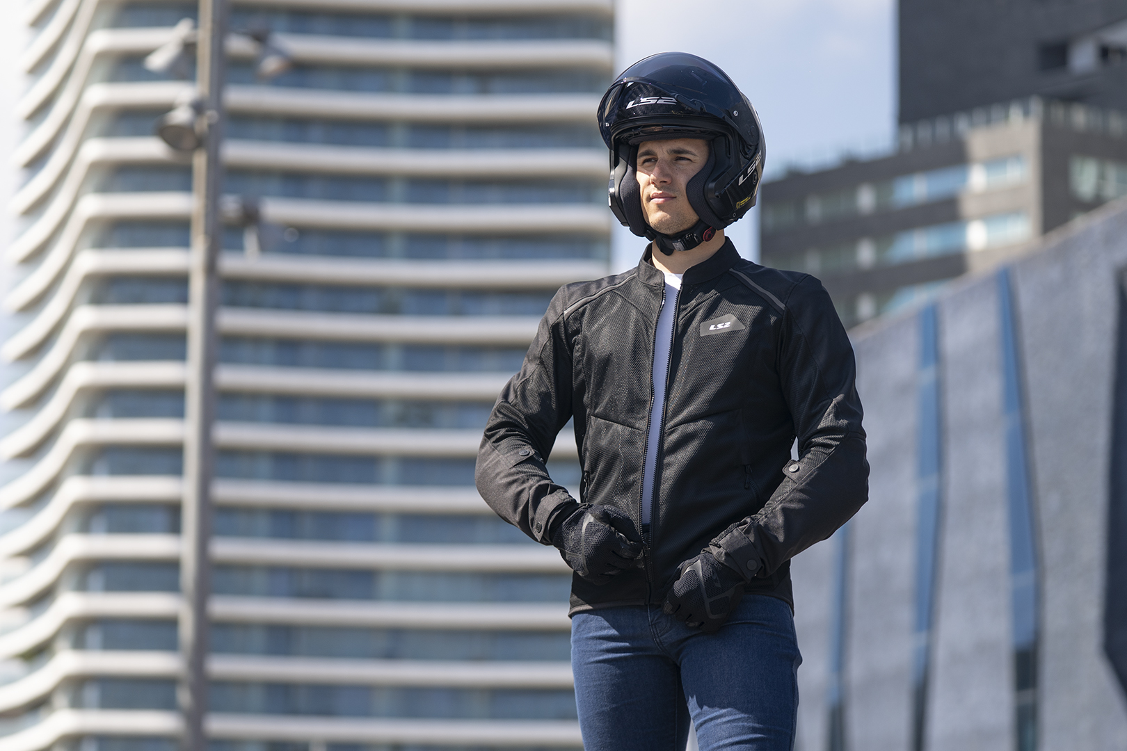KURTKA LS2 BREEZE MAN BLACK