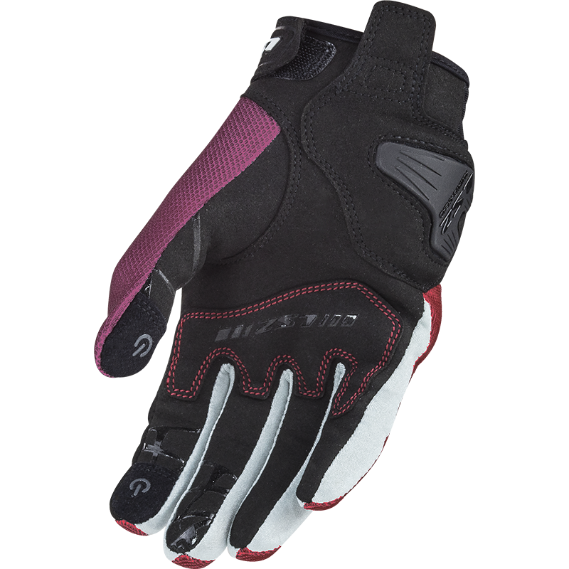 RĘKAWICE LS2 DART 2 LADY BLACK RED GREY S