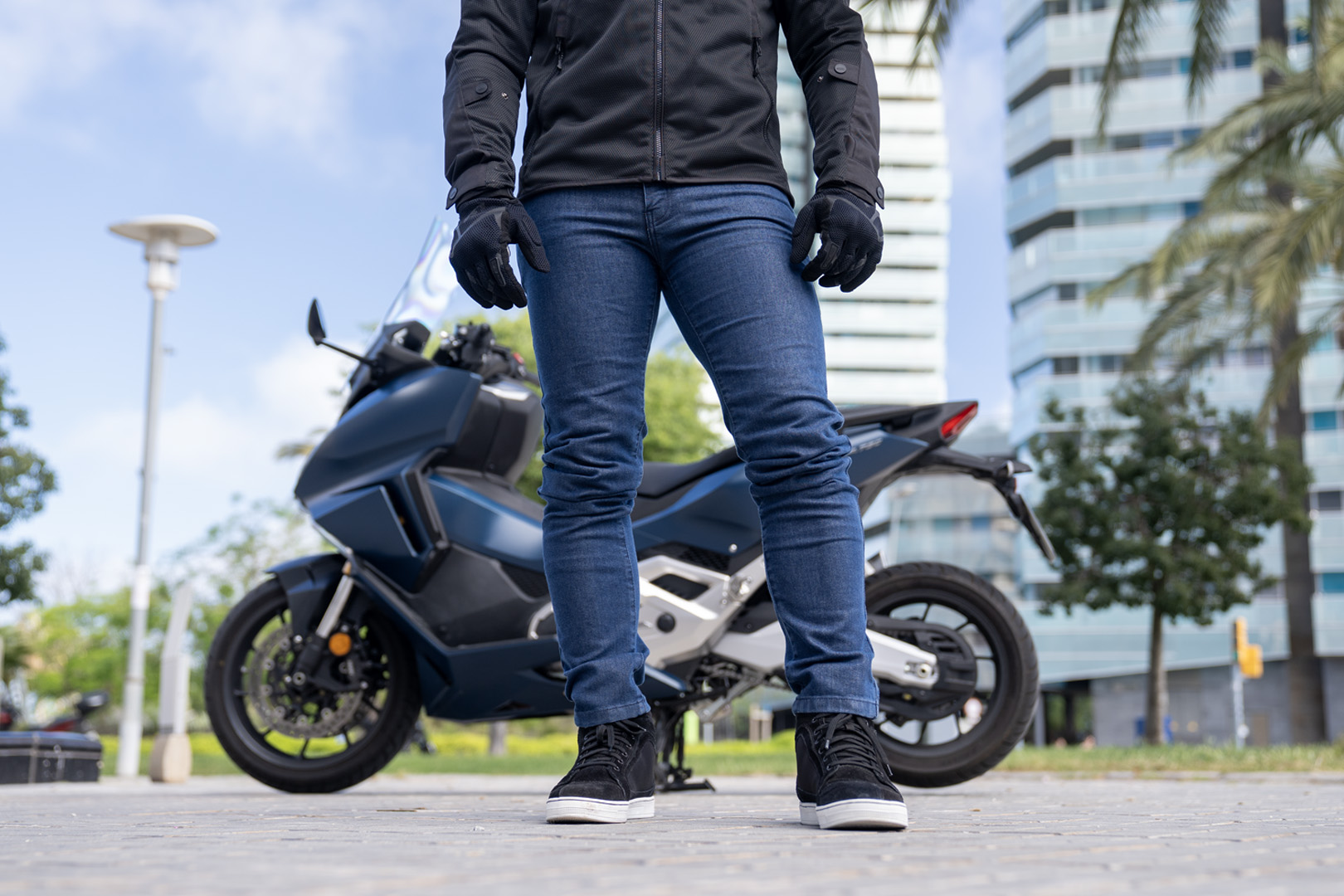 SPODNIE LS2 STONE MAN JEANS BLUE M