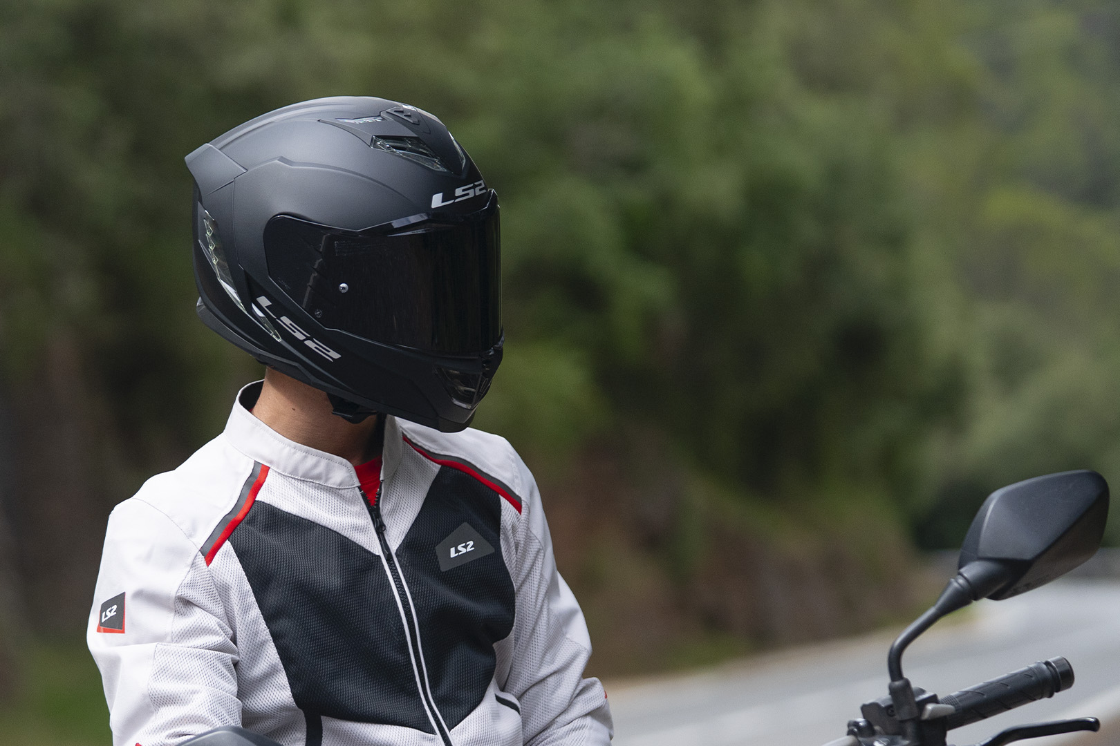 KASK LS2 FF818 STORM III KAOS WHITE GREY