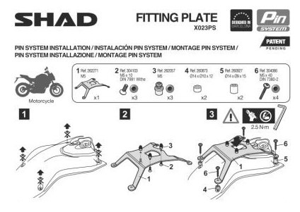 MOCOWANIE SHAD PIN SYSTEM DO BMW