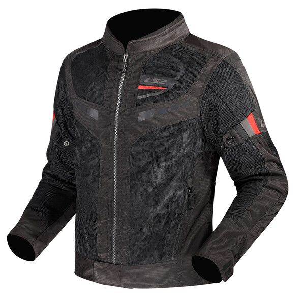 KURTKA LS2 GARDA AIR MAN BLACK RED