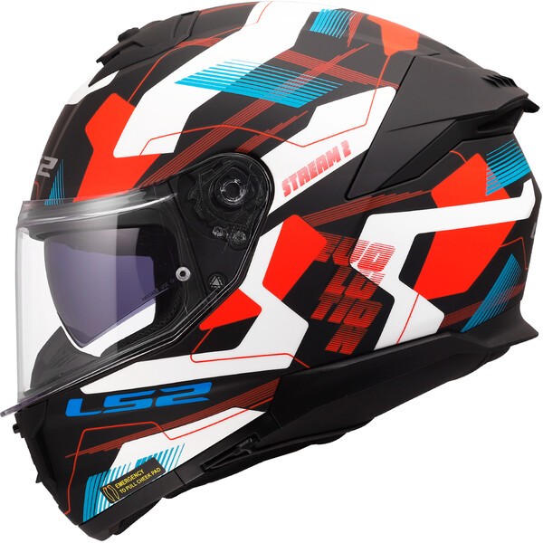 KASK LS2 FF808 STREAM II MIKA WHITE BLUE RED