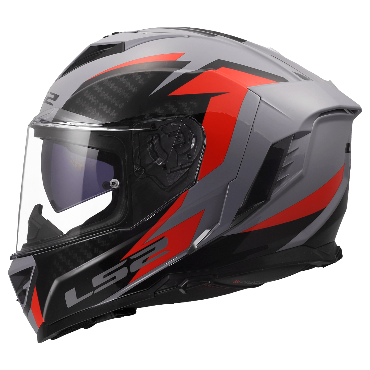 KASK LS2 FF818 STORM III DYNAMO GREY RED XS