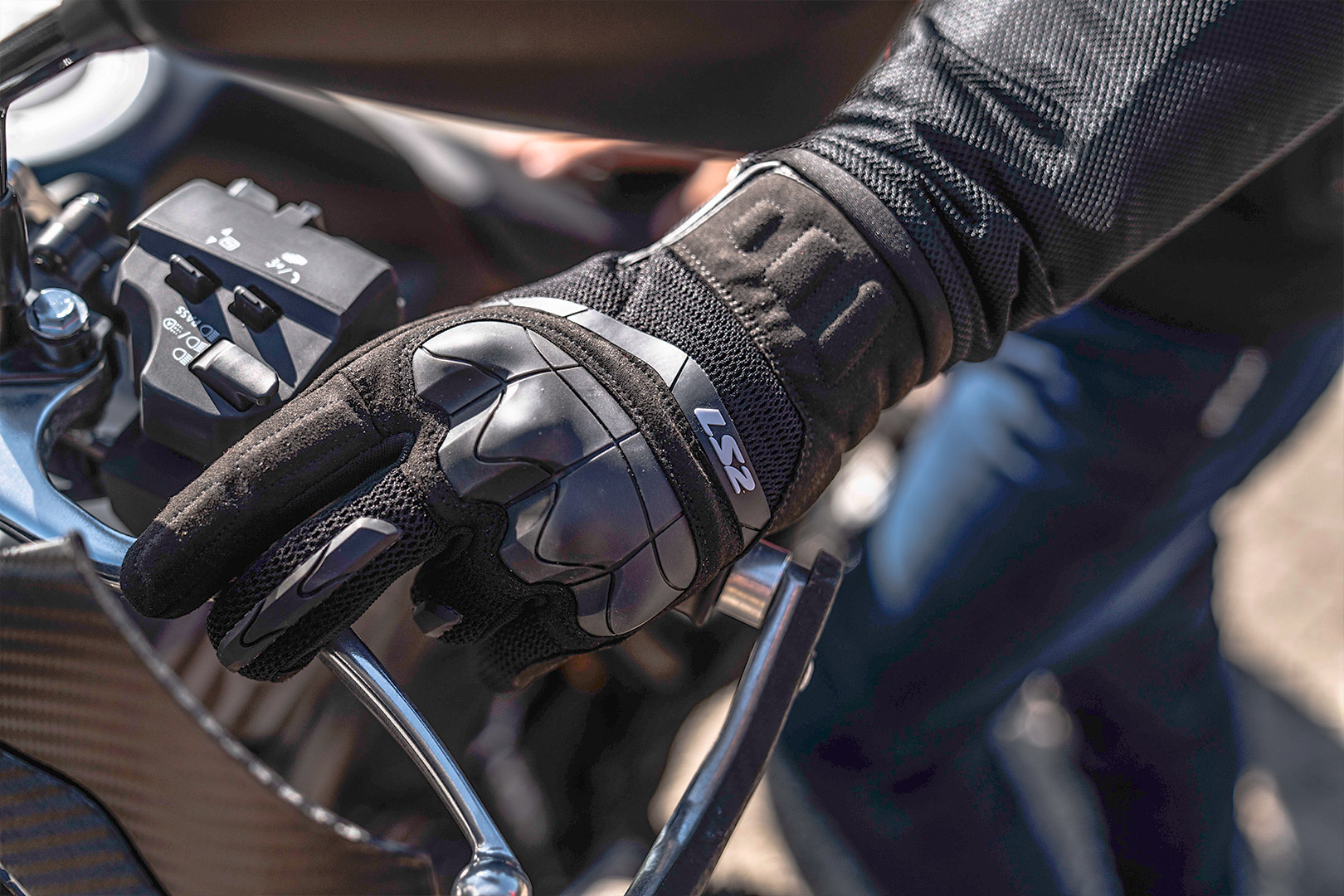 RĘKAWICE LS2 KUBRA LADY GLOVES BLACK M