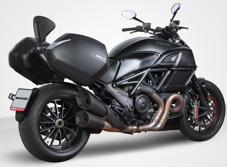 OPARCIE PASAŻERA SHAD DO DUCATI DIAVEL CZARNE