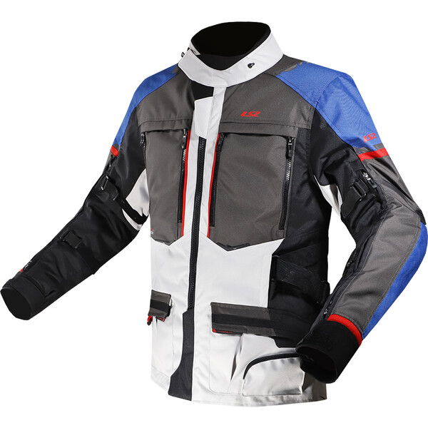KURTKA LS2 NORWAY MAN BLUE BLACK GREY RED