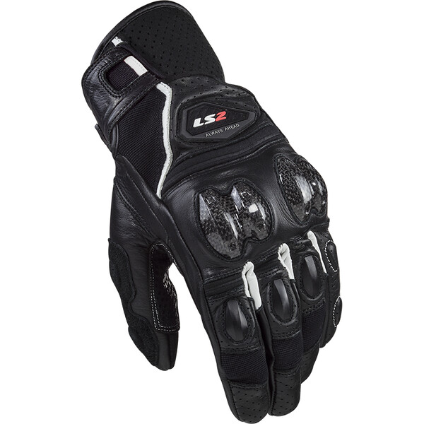 RĘKAWICE LS2 SPARK 2 MAN BLACK WHITE M